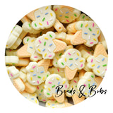 Silicone Ice-Cream Beads - 3 Colours