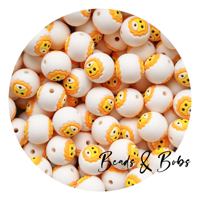 15mm Silicone Stamp Beads - 7 Colours