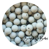 15mm Plain Colour Round Silicone Beads - 98 Colours