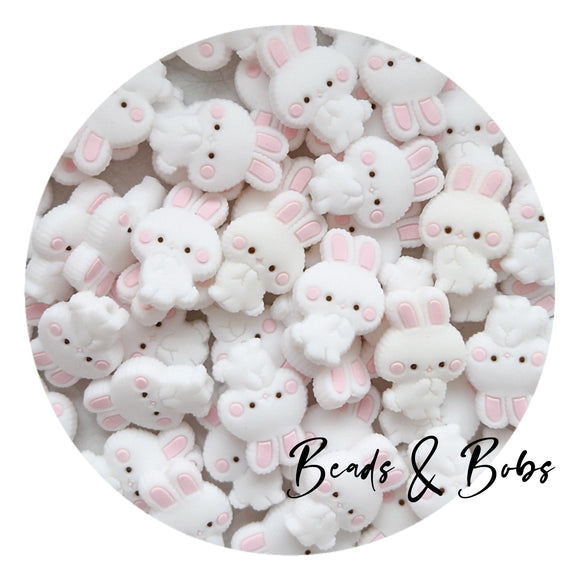 Silicone Baby Bunny Beads - 2 Colours