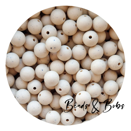 12mm Gritty Round Silicone Beads - 4 Colours