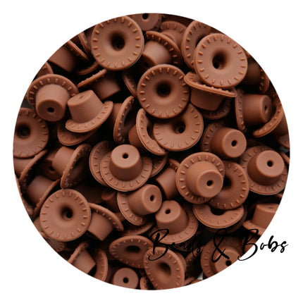 Silicone Cowboy Hat Beads - 2 Colours
