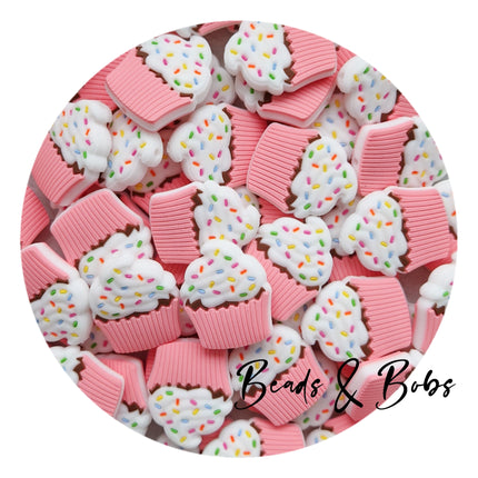 Silicone Cupcake Beads - 3 Colours
