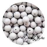 15mm Gritty Round Silicone Beads- 9 Colours