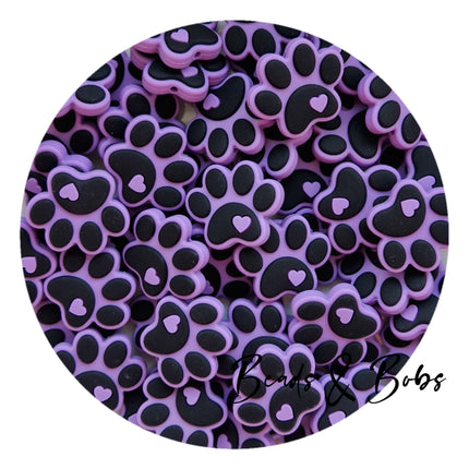 Silicone Paw Beads - 6 Colours