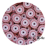 Silicone Evil Eye Beads - 2 Colours