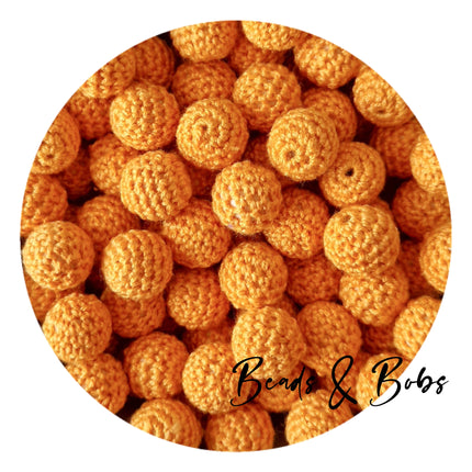 16mm Crochet Wooden Beads - 10 Colours