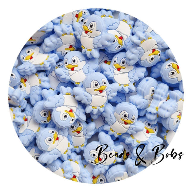 Silicone Little Bird Beads - 3 Colours