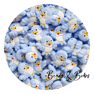 Silicone Little Bird Beads - 2 Colours