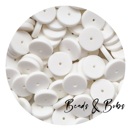Silicone Disk Beads - 14 Colours