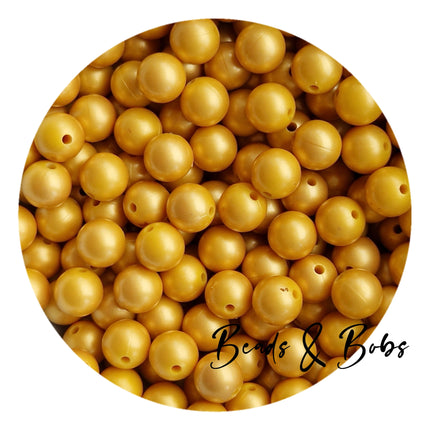 12mm Plain Colour Round Silicone Beads - 57 Colours