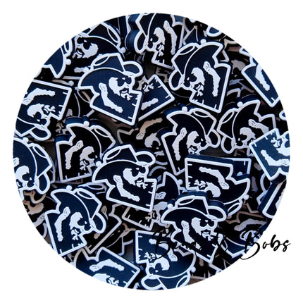 Silicone Cowboy Focal Beads - 2 Styles