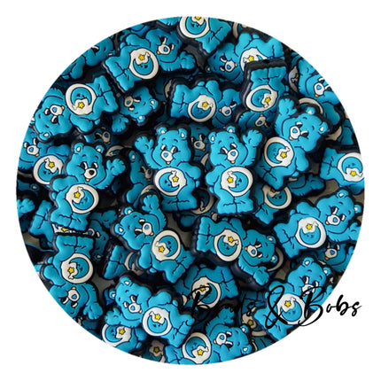 Silicone/PVC Care Bear Beads - 6 Colours