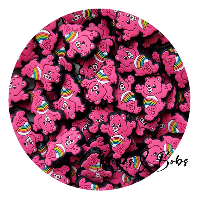 Silicone/PVC Care Bear Beads - 6 Colours