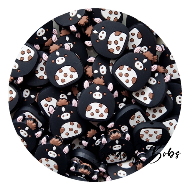Silicone Mohawk Cow Beads - 2 Colours