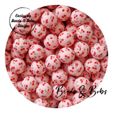 15mm Round Printed Beads - 30 Colours